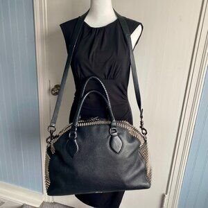 Christian Louboutin Panettone Studded Leather Satchel — Iconic, Edgy & Luxe